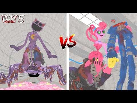 Poppy Playtime Chapter 5 – CatNap Prototype VS Mommy Prototype - FINAL BOSS (Full Chase + HealthBar)