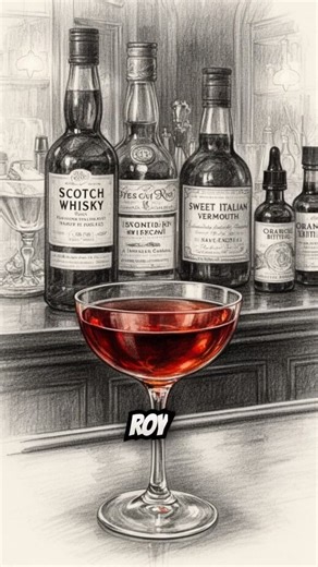 ROB ROY — A WALDORF ASTORIA CLASSIC 🍸🏴‍☠️🍍 The Rob Roy is often presented today as a Scotch Manhattan — but that’s not how it first appeared in print. In the 1935 Waldorf-Astoria Bar Book, the recipe is written in parts, not ounces, and it calls for orange bitters, not Angostura. A simple, balanced construction that reflects early Manhattan-style logic — before later standardisation reshaped the drink. Original Waldorf-Astoria recipe (1935) • Dash of Orange Bitters • ½ part Scotch whisky • ½ 