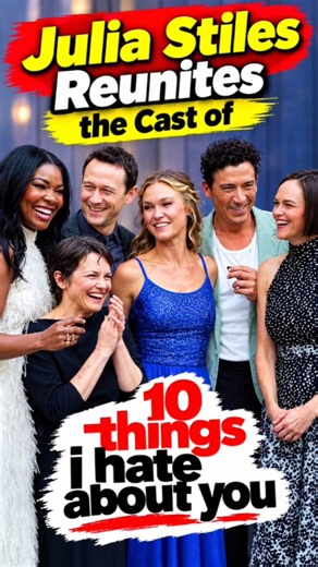 Julia Stiles Reunites the Cast of 10 Things I Hate About You #juliastiles #10thingsihateaboutyou