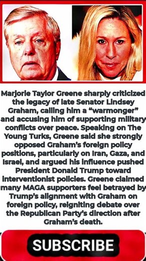 Marjorie Taylor Greene Calls Lindsey Graham A ‘Warmonger’ After His Death