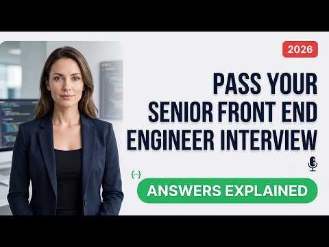 Pass Your Senior Front End Engineer Interview: 2026 Top Questions & Answers