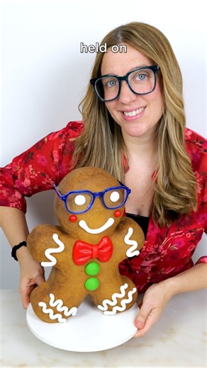 The cutest gingerbread man cake wearing @eyebuydirect glasses! #cake #isitcake #ad #holidays