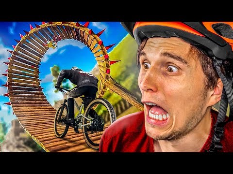 Ich fahre durch den größten Looping der Welt im Fahrrad Simulator