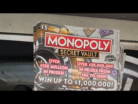 full book of monopoly secret vault Florida lottery