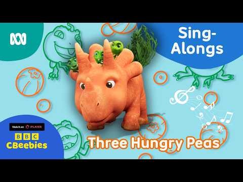 Vegesaurs: Three Hungry Peas Song 🎤🎶 | Fun Kids Sing along | CBeebies