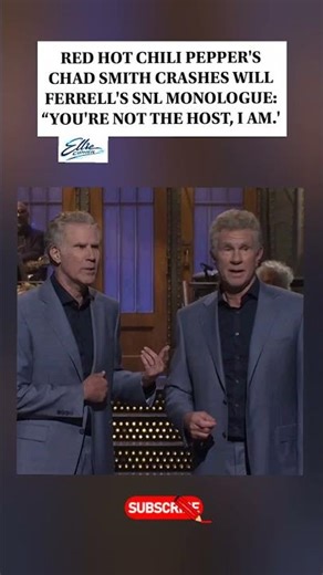 CHAD SMITH CRASHED WILL FERRELL’S SNL MONOLOGUE 😂🥁