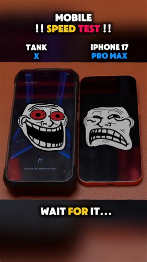 🥶🚀 IPHONE 17 PRO MAX VS TANK X SPEED TEST!!