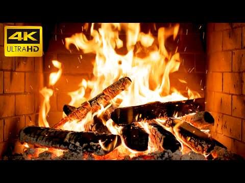 🔥 Cozy Fireplace Ambience with Warm Embers and Gentle Wood Pops for Winter Reading & Relaxation