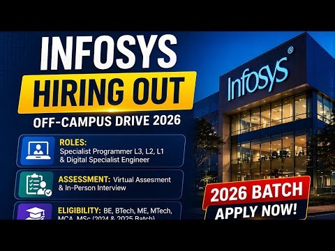 Infosys Off-Campus Drive 2026 🚀 | Complete Guide (Eligibility, Roles, Salary, Process)#infosys