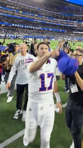 Finding a lucky member of Bills Mafia in LA after the win 🥺 #shorts #nfl