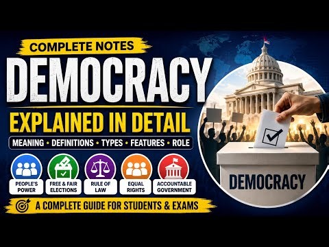 Democracy Explained | What is Democracy? Definition, Types, Features & Importance