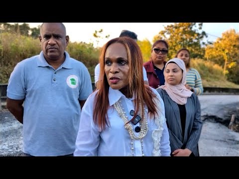 Minister Jearlean John Visits Piparo To Assess Mud Volcano Damage