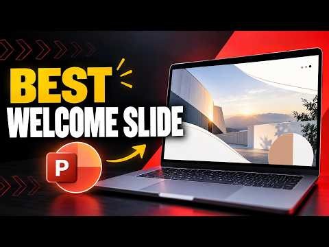 Creative PowerPoint Welcome Slide Design Tutorial for Beginners