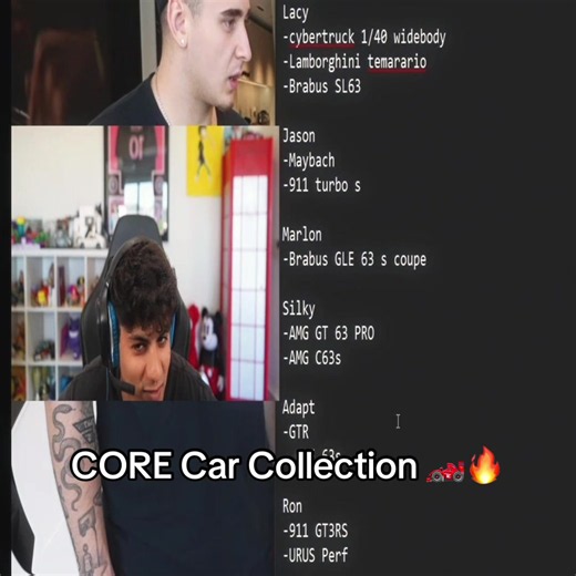 CORE Car Collection 🏎️🔥 (Twitch - StableRonaldo) #fyp #stableronaldo #core