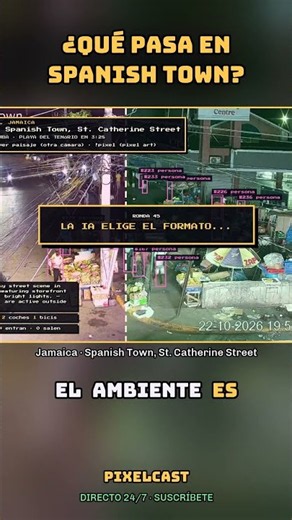 Spanish Town: Mucha gente en la calle · Spanish Town: Busy street scene #Shorts