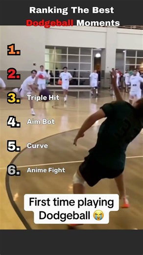 Ranking The Best Dodgeball Moments #fail #funny #viral #foryou