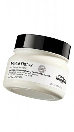 [METAL DETOX] Close your eyes. Breathe it in. 🤍 The scent of Metal Detox mask is a refined balance of grapefruit flower, salty bergamot, and guaiac wood. Fresh citrus brightness meets mineral elegance, softened by a deep, woody trail creating a fragrance that transforms your haircare routine into a true sensorial ritual. Because performance matters. But so does how it makes you feel. ✨ #Lorea|Pro #SOSMetalDetox #MetalDetox #HairMask #HairCare | L'Oréal Professionnel