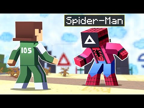 SQUID GAME VS SUPERHEROES In Minecraft!