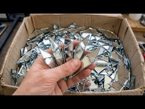 Don't throw away broken glass anymore! How to turn glass waste into million dollar items