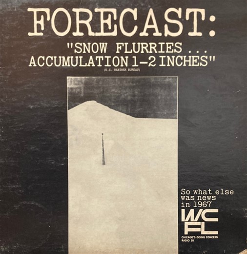 WCFL News Team - Forecast: "Snow Flurries Accumulation 1-2 Inches"