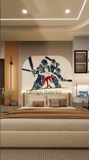 SketchUp + Enscape MAGIC 🔥 Boy’s Room 3D Render #homedesign #viral #trending #interior #fyp #shorts