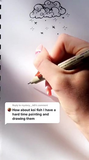 20K views · 971 reactions | EASIEST Way to Draw a Koi Fish #easyart #howto #howtodraw #koifish #koi #reels #viral #art #drawing #artist #lifehacks | CrescentArts | Facebook