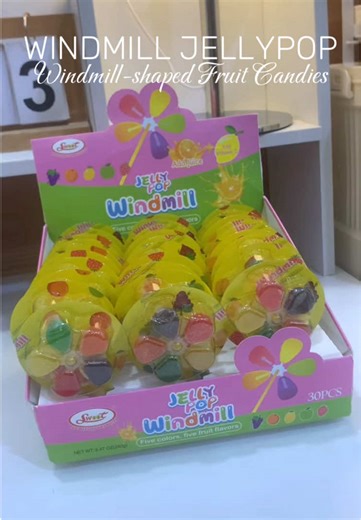 Delicious Windmill-Shaped Fruit Candies for Kids