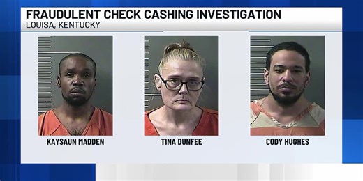 3 arrested in fraudulent check cashing scheme