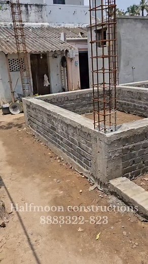 1.2K views · 1.8K reactions | 隣 Basement height?? Halfmoon construction #engineer #civil #civilengineer #trichyengineer #construction #architect #civil #civilengineer #valadi #thalakudi #valadi #construction #brickwork #Basement #beam #gradebeams | Halfmoonconstructions | Facebook