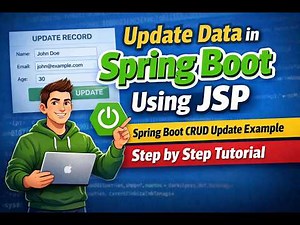Update Data in Spring Boot Using JSP | Spring Boot CRUD Update Example | Step by Step Tutorial #java