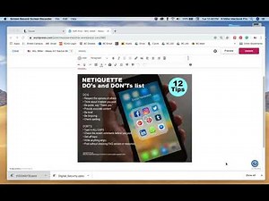 Netiquette Poster 12 Tips Audio and Video for Students