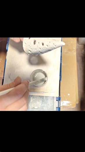 Glazed a ceramic Christmas tree #capcut