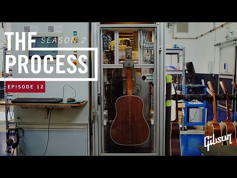 How we get a perfect acoustic guitar setup - The Gibson Plek machine | The Process S2 EP12