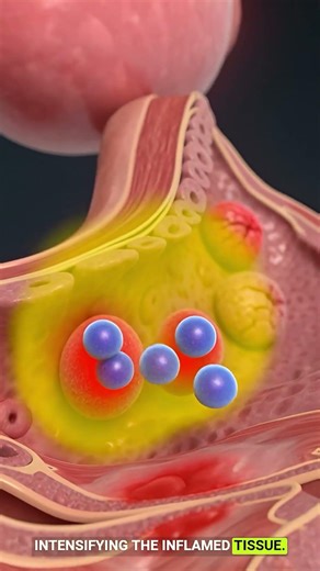 What Inflammation Looks Like During Menstrual Cramps – 3D Anatomy Visualization