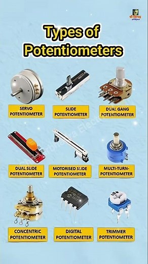 Types of Potentiometers Explained | Beginner Friendly Guide | Full Types #shorts