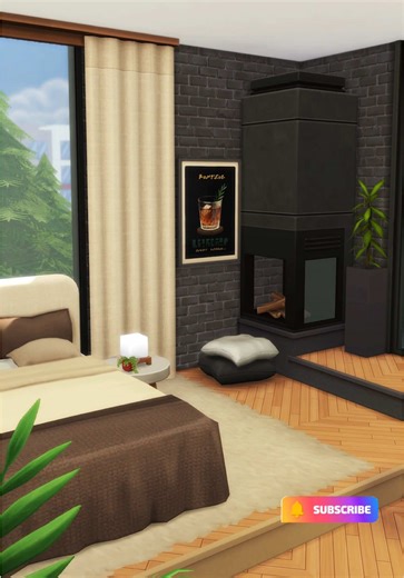 Modern second floor design 🏡✨ Bedroom home office, zoned with platforms 🌿 Clean lines, cozy flow, smart layout. Save this idea & follow for more Sims 4 builds #sims4build #sims4 #thesims4 #thesims4tutorial