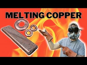 Melting Scrap Copper Wire into Bars and Doughnuts