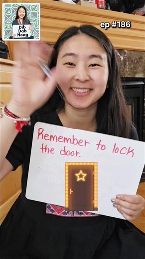 Hmong phrase EP 186: Remember to lock the door #dibdabneeg #languagelearning #2026