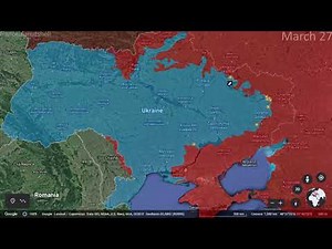 Russo-Ukrainian War: First 2 Months Mapped using Google Earth