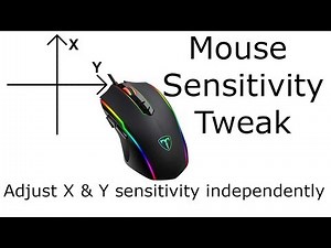 Mouse Sensitivity Tweak (Adjust X and Y Sensitivity independently in Minecraft)