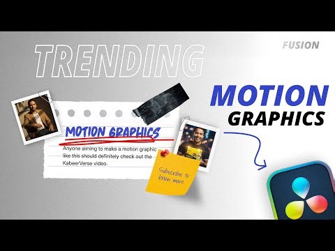 Create TRENDING Motion Graphics in 2025 | DaVinci Resolve Fusion Advanced Tutorial