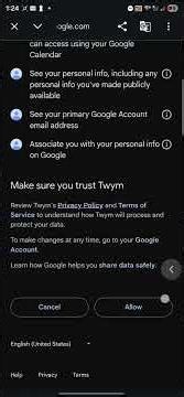 Twym Connect – Google Calendar OAuth Verification Demonstration