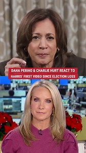 1.2M views · 10K reactions | Dana Perino and Charlie Hurt react to Vice President Kamala Harris' first video after her historic election loss on America's Newsroom. | Fox News | Facebook