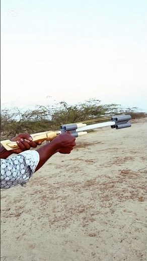 Zombie Shooter | 4 Round PVC Pipe Gun | Powerful DIY Toy #toys #pvcpipe #zombie #shortvideo