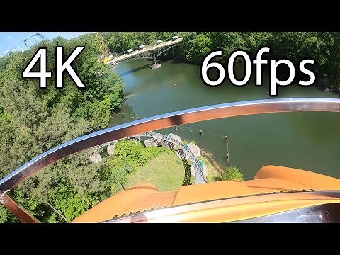 Verbolten front seat on-ride 4K POV @60fps Busch Gardens Williamsburg