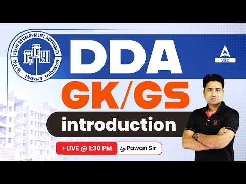 DDA Classes 2023 | DDA GK/ GS Class By Pawan Moral | introduction
