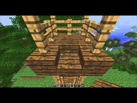 Minecraft - how to make a Hunting Stand