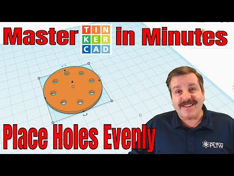 Place Holes evenly on a circle in Tinkercad | Steps in under 3 minutes