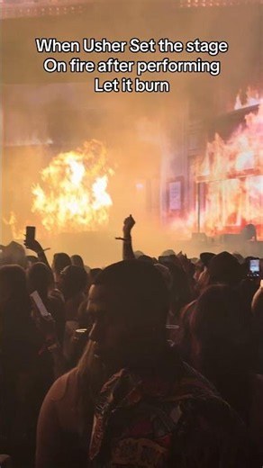 usher set the stage on fire 🤯🔥🔥