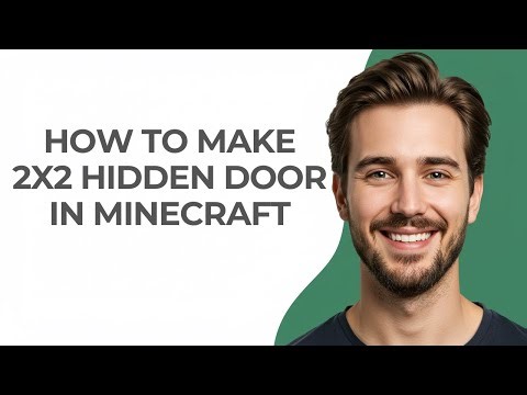 How To Make 2x2 Hidden Door In Minecraft - GUIDE!
